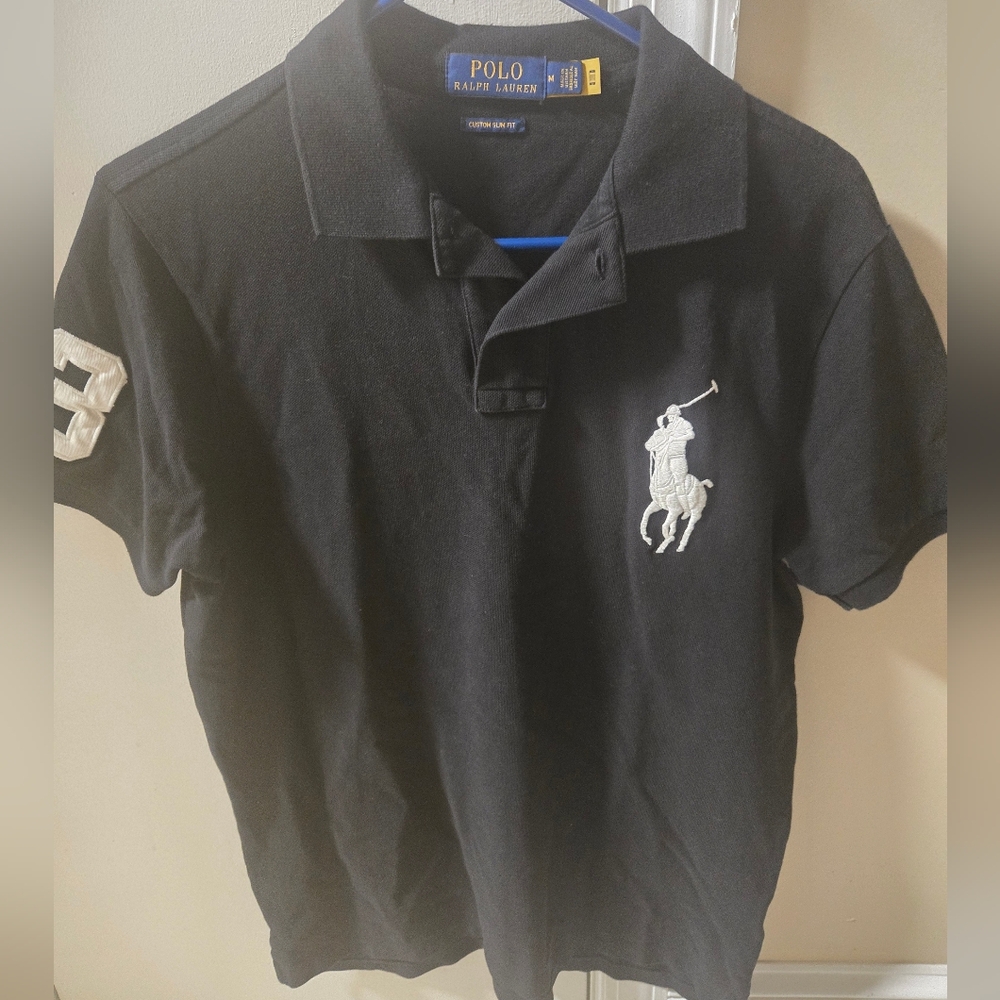 Polo Ralph Lauren Men's Big Pony Custom Slim Fit Mesh Polo